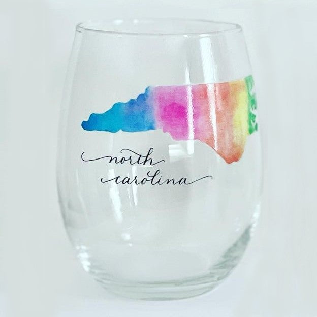 NC Stemless Wine Glasses