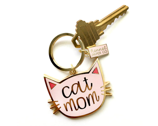 Cat Mom Keychain