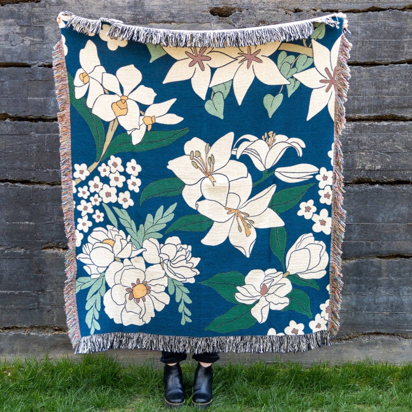 Floral Tapestry Blanket