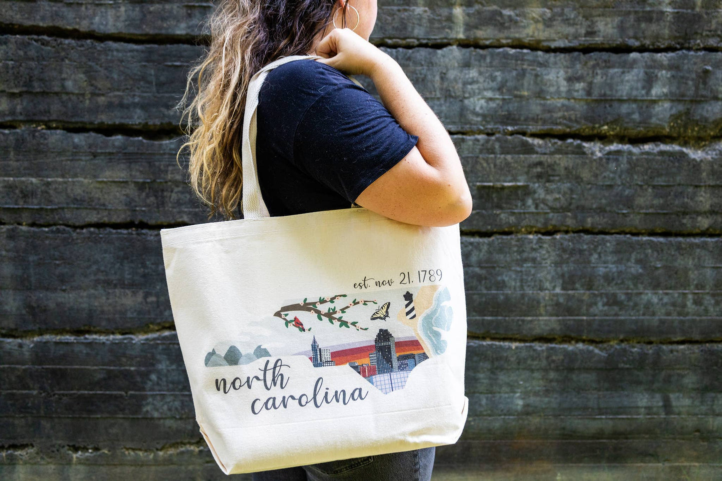 North Carolina Jumbo Tote Bag