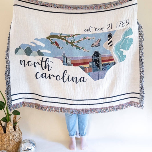 North Carolina Tapestry Blanket