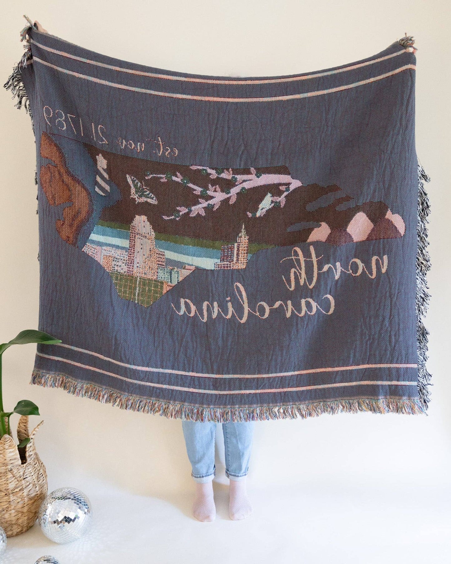 North Carolina Tapestry Blanket