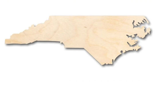 North Carolina Resin & Wood Christmas Ornaments