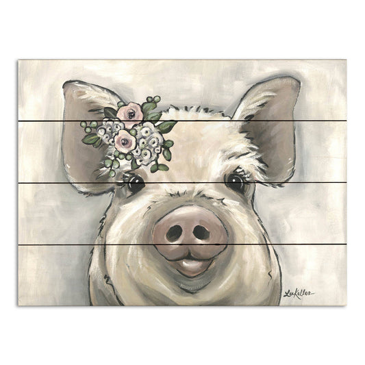 Boho Pig Pallet Wood Sign