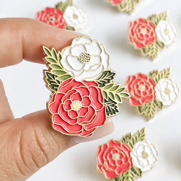 Irene Floral Cluster Lapel Pin