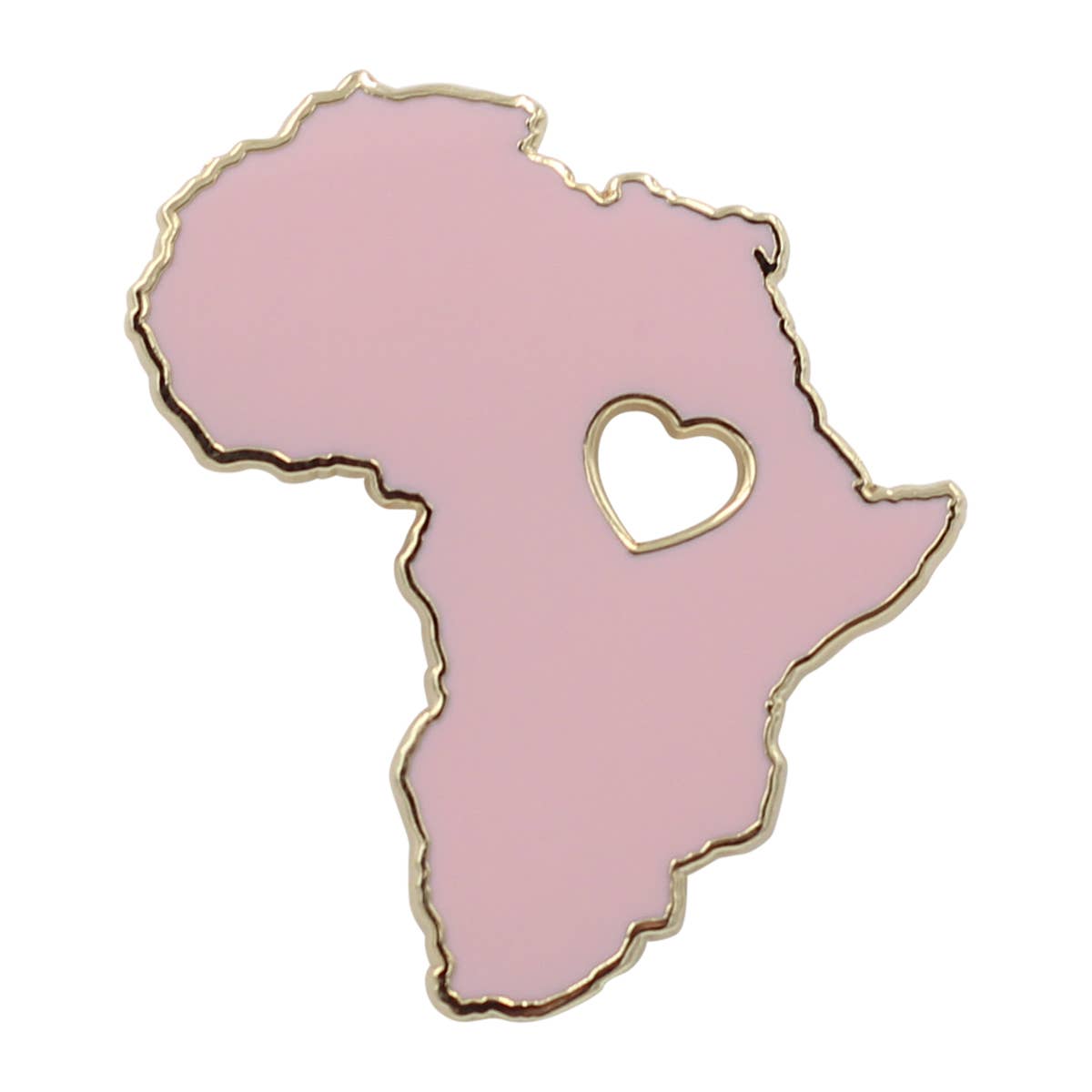 Heart of Africa Enamel Lapel Pin