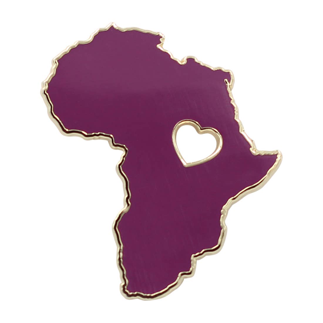 Heart of Africa Enamel Lapel Pin