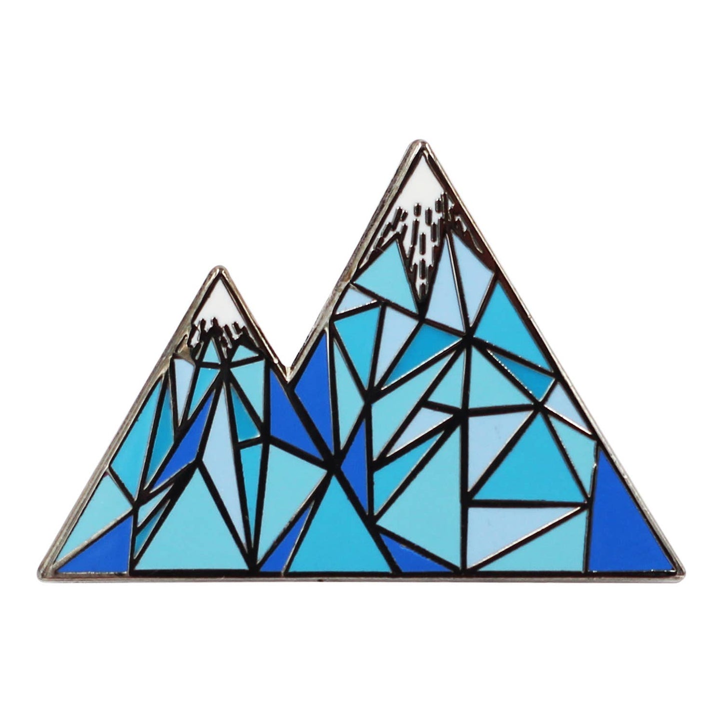 Geometric Mountain Enamel Lapel Pin