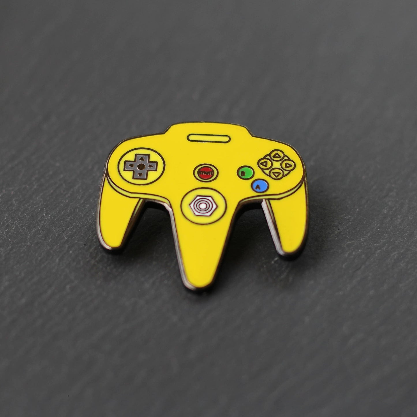 N64 Video Game Controller Enamel Pin