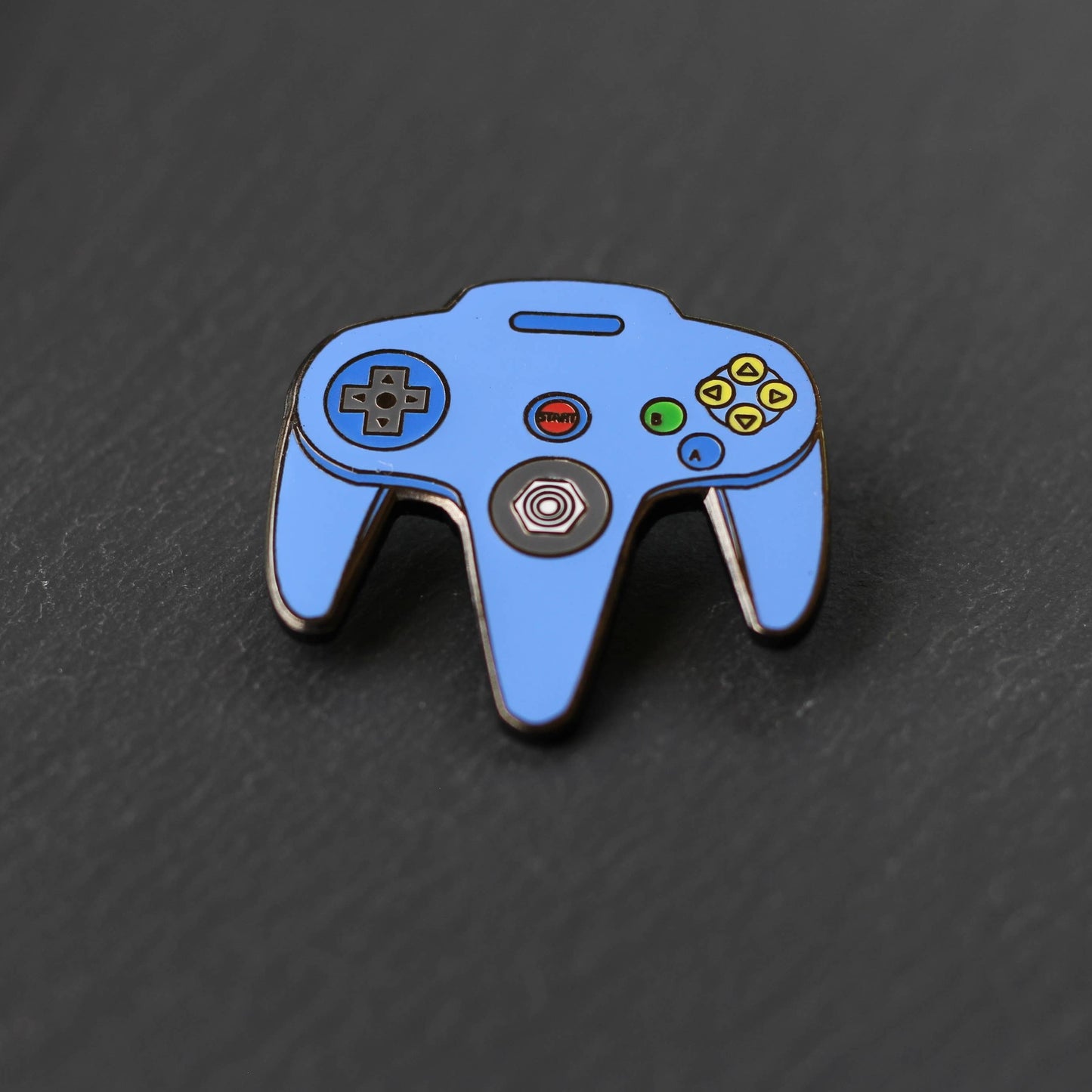 N64 Video Game Controller Enamel Pin