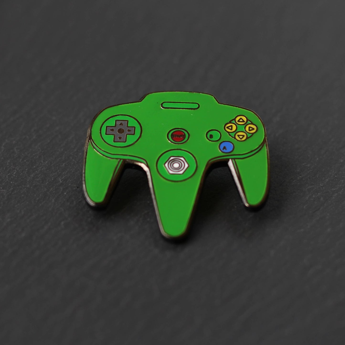 N64 Video Game Controller Enamel Pin