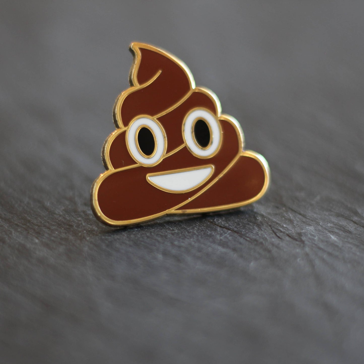 Poop Emoji Enamel Lapel Pin