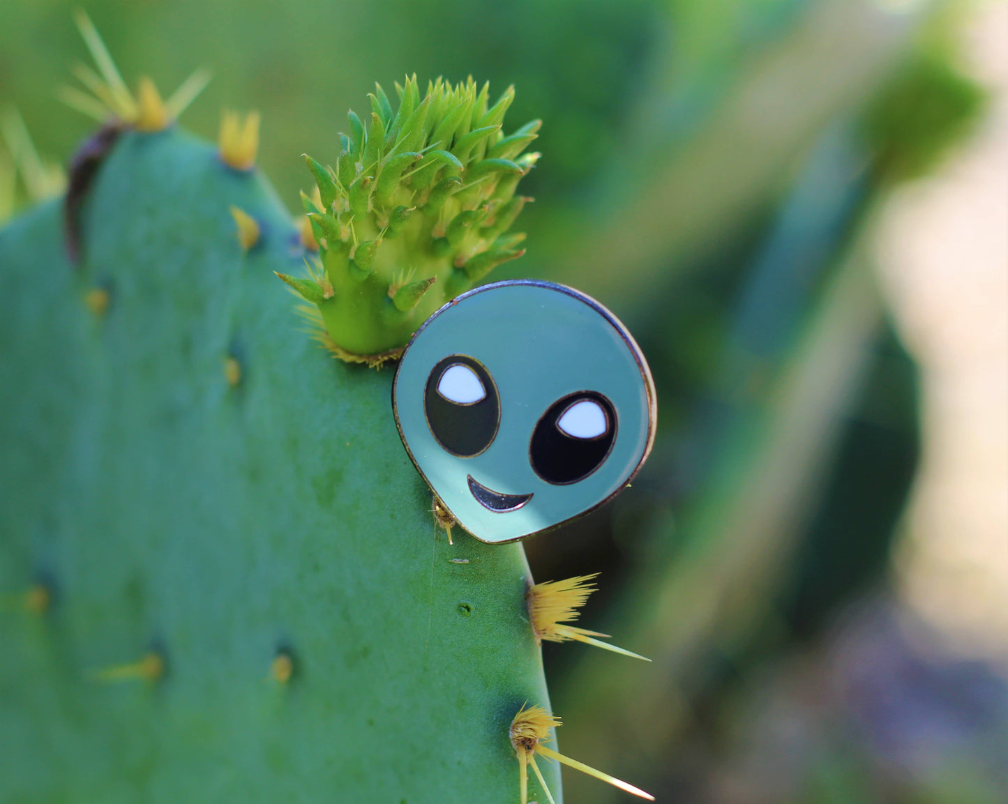 Cute Alien Emoji Enamel Lapel Pin