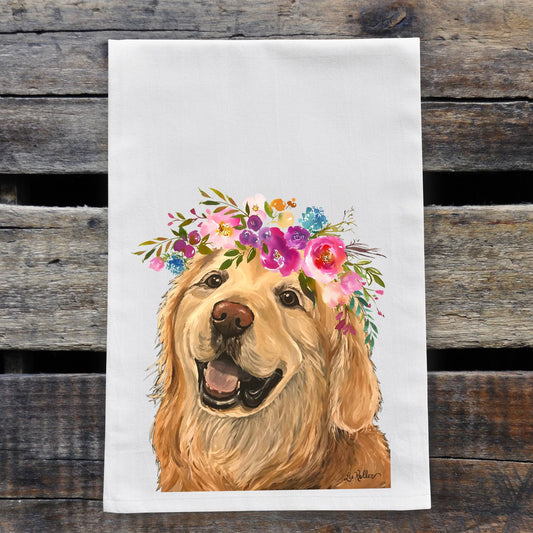 Golden Retriever Tea Towel