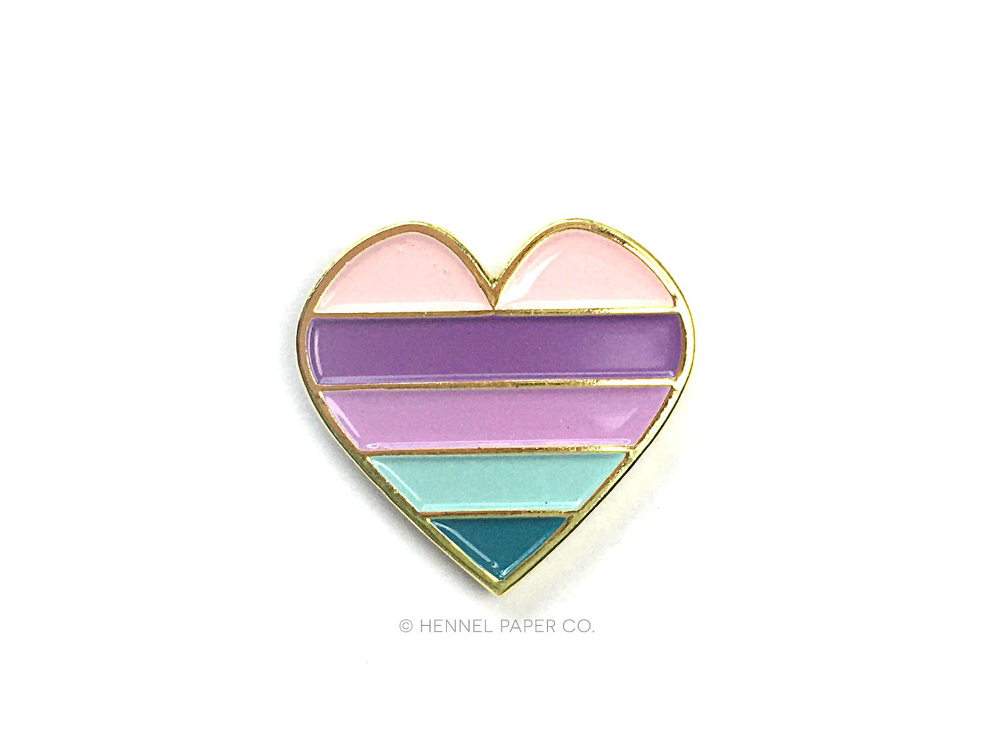 Heart Enamel Lapel Pin