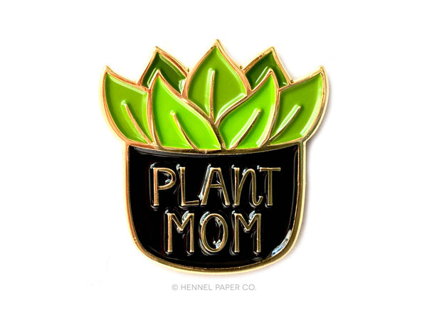 Plant Mom Enamel Lapel Pin
