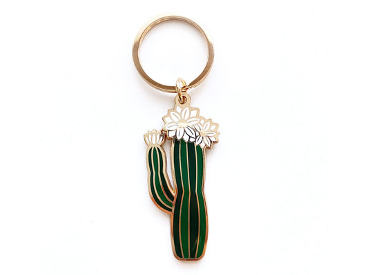 Olivia Blooming Cactus Keychain