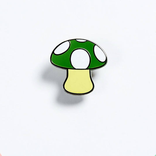 Mushroom Emoji Enamel Lapel Pin