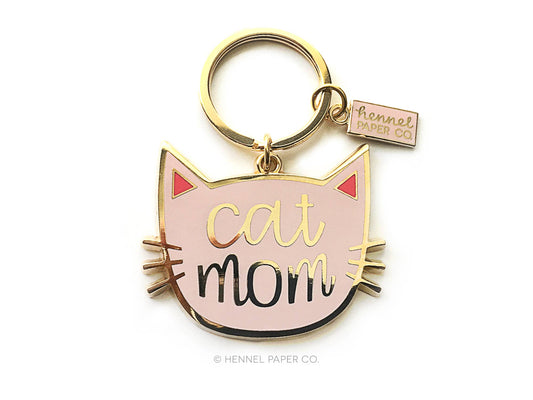 Cat Mom Keychain