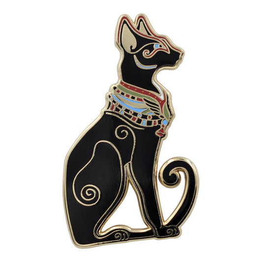 Egyptian Cat Enamel Lapel Pin