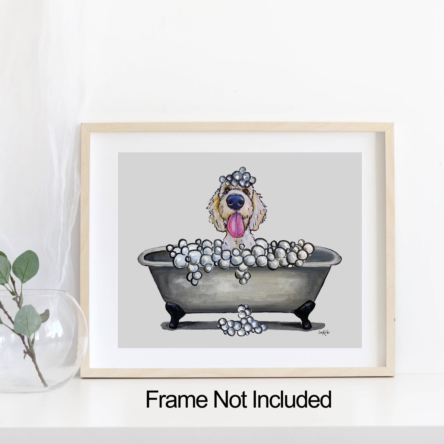 Golden Doodle | Bathroom Dog Art Print