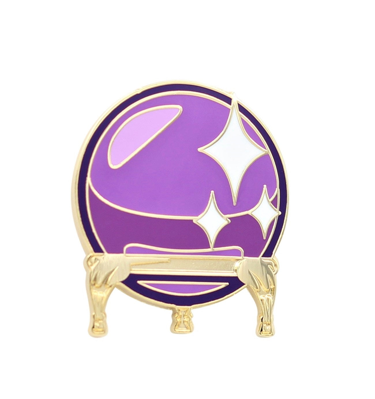 Crystal Ball Enamel Lapel Pin