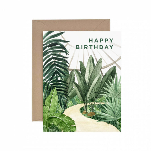 Conservatory Happy Birthday Greeting Card