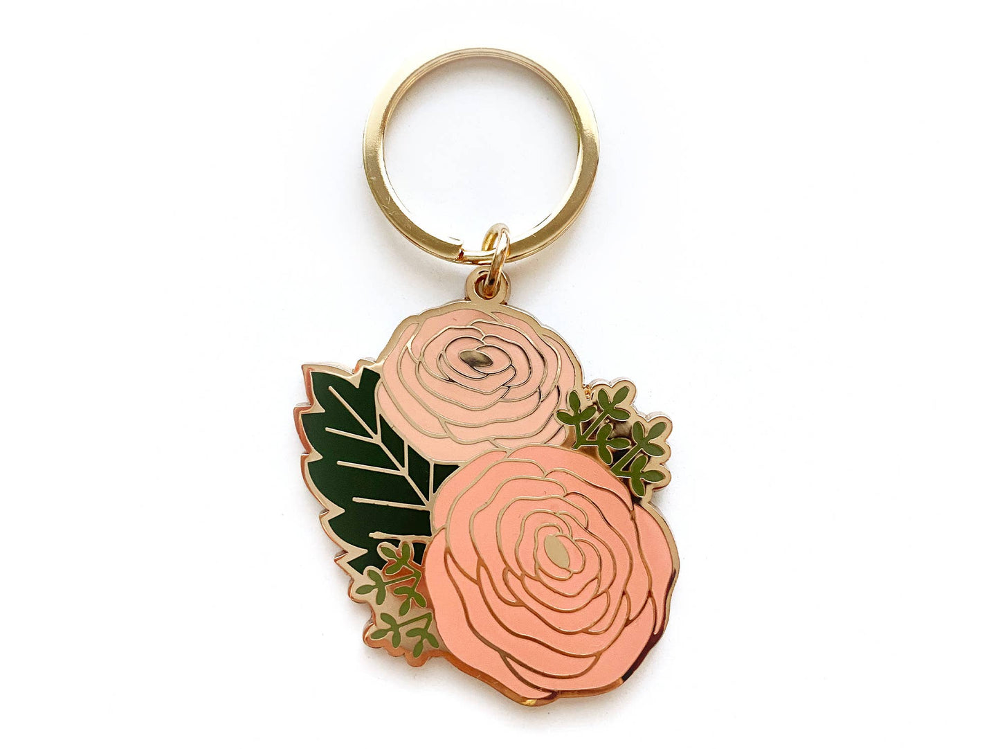 Michelle Ranunculus Flower Keychain