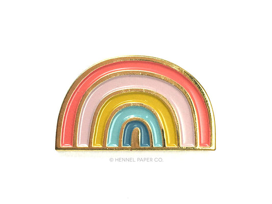 Rainbow Enamel Lapel Pin