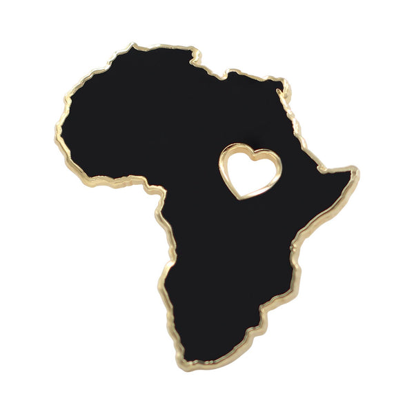 Heart of Africa Enamel Lapel Pin